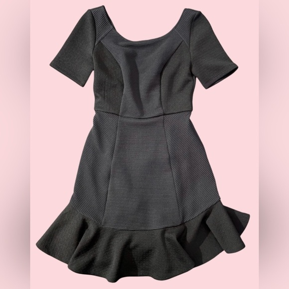 HD in Paris Black Textured Mini Dress - Picture 1 of 4